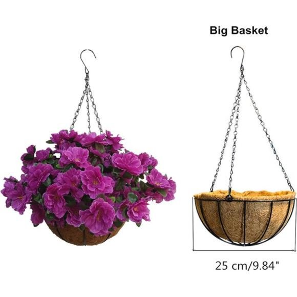 Artificial Flower Hanging Basket for Home Market Outdoor Decoration Hanging - Picture 6 of 7